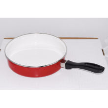 high quality mirro face frying pan, ceramic coating frypan, steel frypan